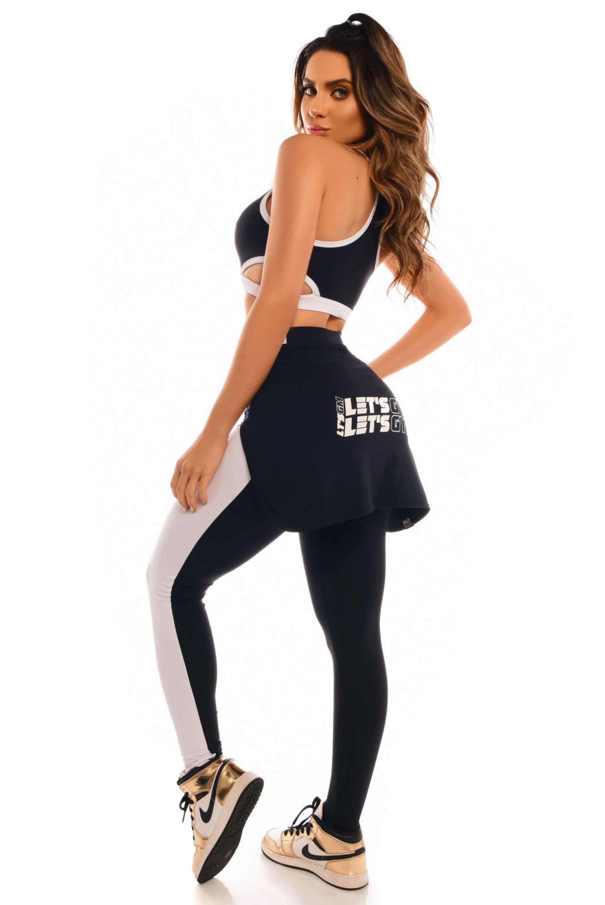 Slice Legging - Black & White - Usay Buy 