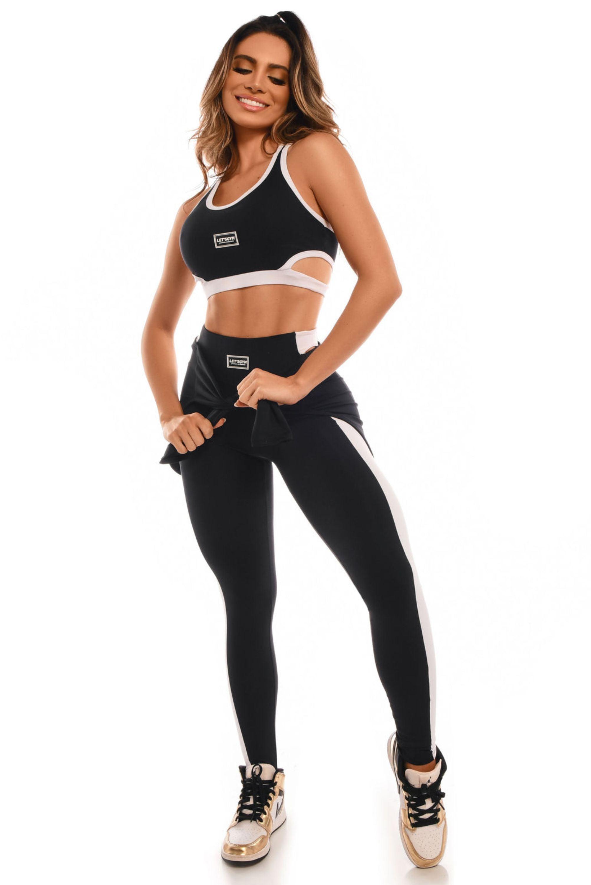 Slice Legging - Black & White - Usay Buy 