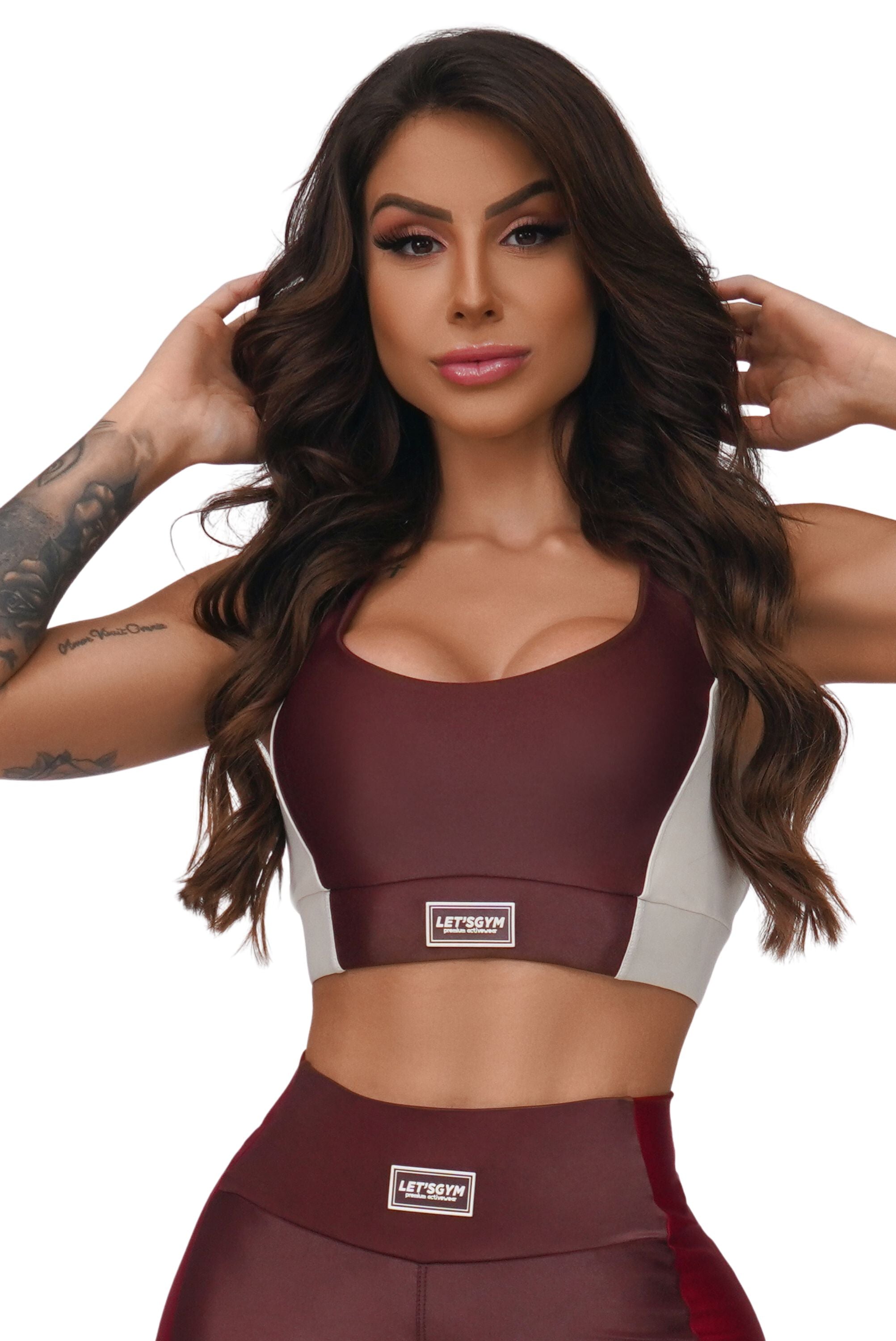 Dark Sports Bra - Brown - Usay Buy 